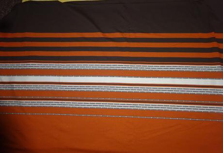 Uplet pes zrzavo hnědý proužek 176x412,