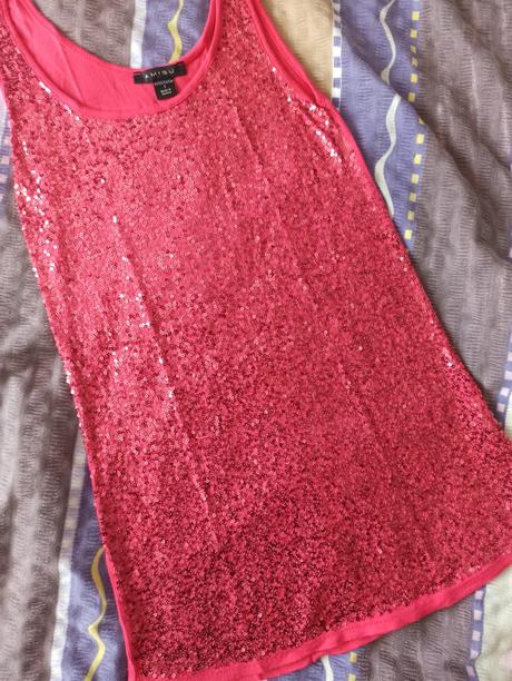 Třpytivý nátělník, amisu,s