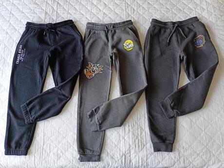 3x tepláky s fleecem, vel.134, pepco,134