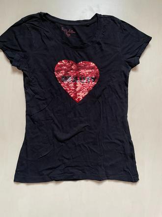 Triko měnící srdce beauty, vel xs, red valentine, xs