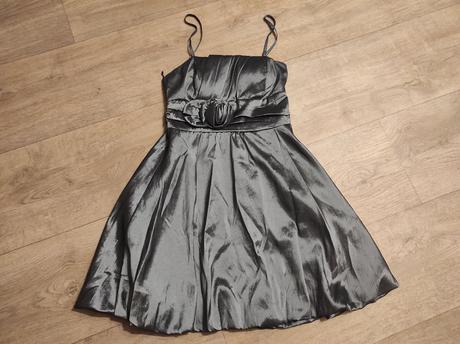 Stříbrné společenské, plesové šaty vel. s, s