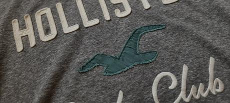 Hollister šedé melírové tričko, hollister,s