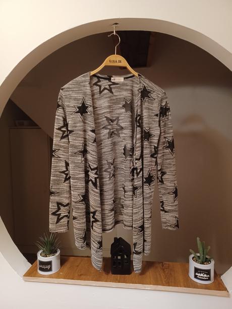 Kardigan s hvězdičkami 170 /xs-s, h&m,170