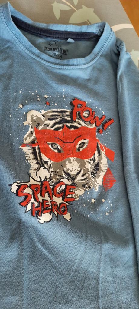 2x chlapecké tričko, značky lupilu, vel. 98/104, lupilu,98