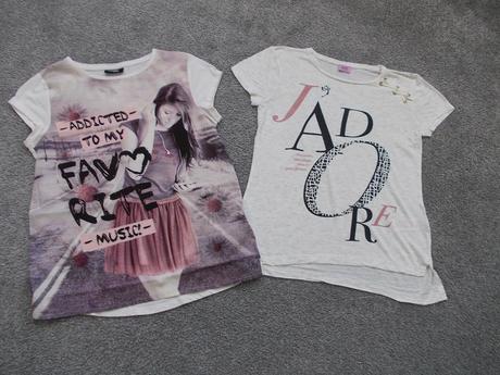 2x tričko s kr. rukávem, vel.146/152, f&f,146