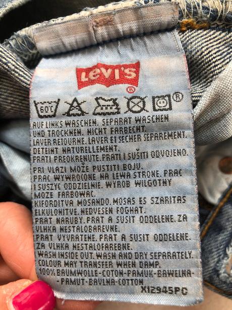Dámské vintage džíny levis 501 vel.36,s   w27 l32, levis,s
