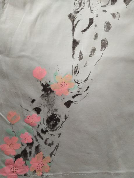 Zelenkavé tričko s kolouškem a žirafou vel. 128, pepco,128