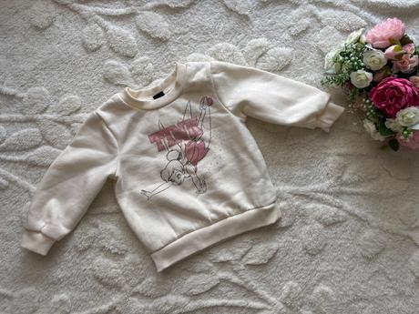 Mikina krémové barvy - v.9/12 měs. zn. disney, disney,80