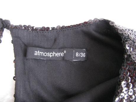 Dámské elastické šaty, malé černé, atmosphere,36