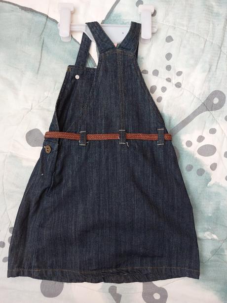 Džínová sukně s laclem, next,110