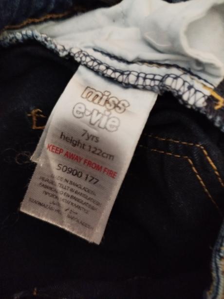 Džíny zn. miss evie vel.122, 122