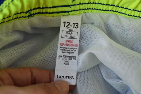 Koupací kraťasy vel. 12 - 13 let, george,158