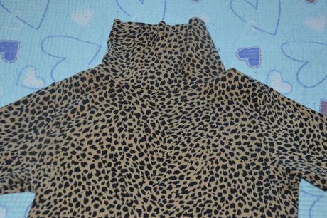 Bavlněný rolák, gepardí vzor, heboučký, gymboree,116