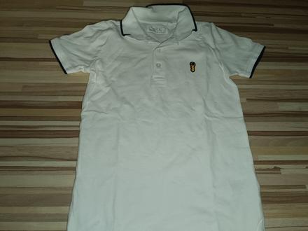 Bílé polotričko s límečkem 116 next, next,116