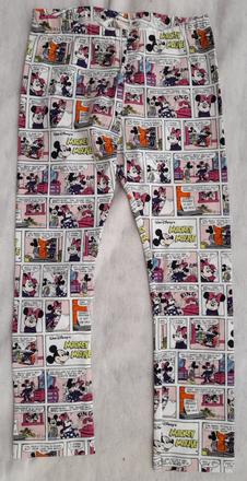 Legínky hm s disney postavičkami 6-7 let, h&m,122