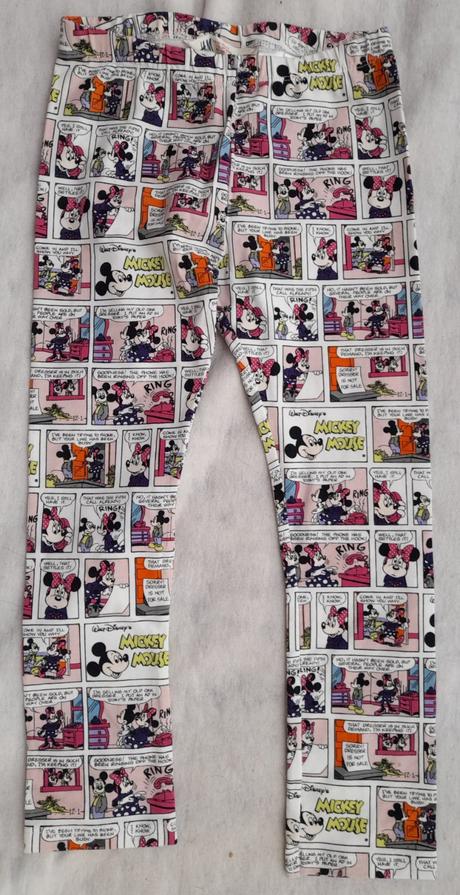 Legínky hm s disney postavičkami 6-7 let, h&m,122