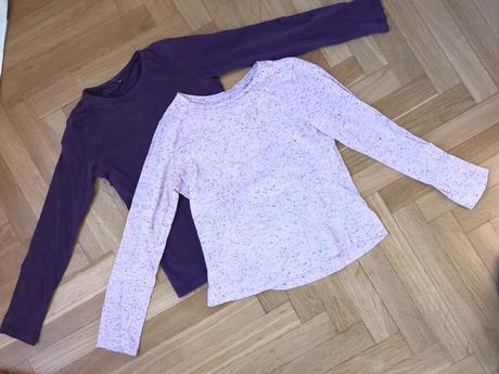 2x tričko dlouhý rukáv,134, c&a,134