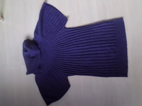 Fialový rolák s krátkým rukávem, m