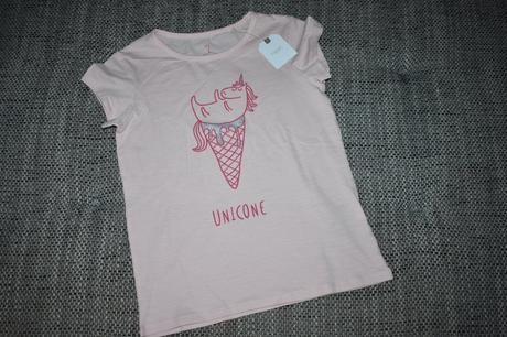Nové dívčí triko next s jednorožcem, kol 2017, 122, next,122