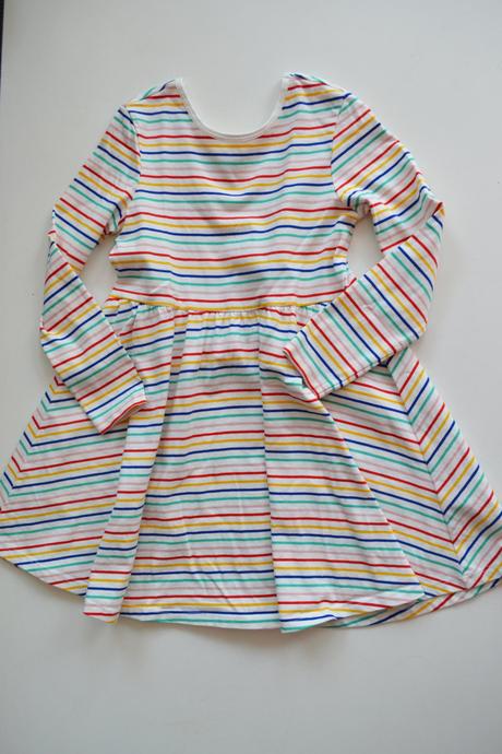 Bavlněné pruhované šatičky 2ks, 110