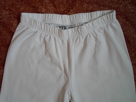 Bílé legíny kraťasy šortky, 134