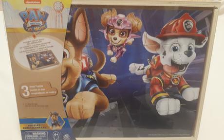 Nové dřevěné puzzle 3v1 tlapková patrola,