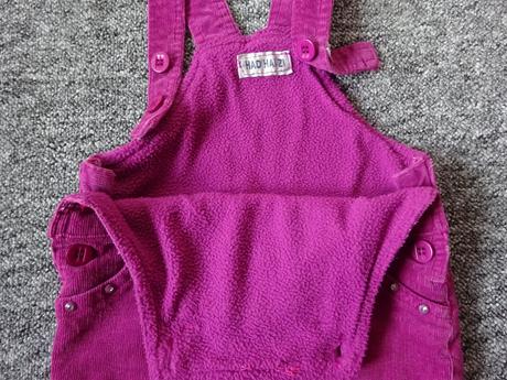 Manšestrové kalhoty s laclem, vel. 98, 98