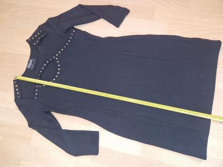 Šaty černé s dl.rukávem se zdobením ricarda m, m