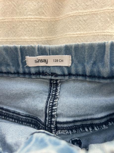 Elastické džínové legíny/džegíny vel. 128 sinsay, sinsay,128