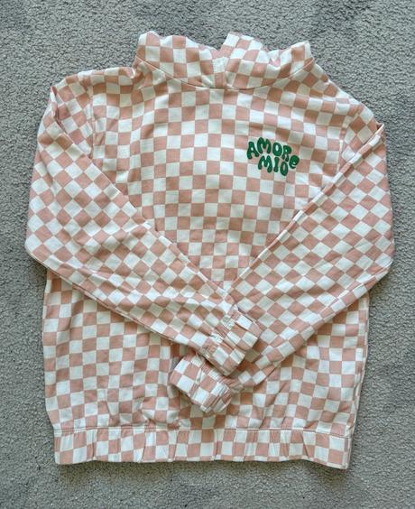 Mikina káro hm, vel. 122/128, h&m,122