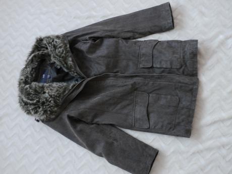 Vintage kozeny vytepleny kabat, tcm,34