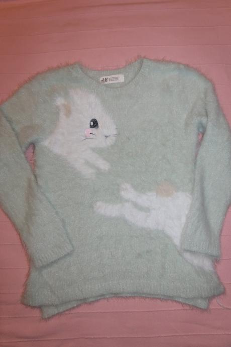 Chlupatkový svetr, h&m,128