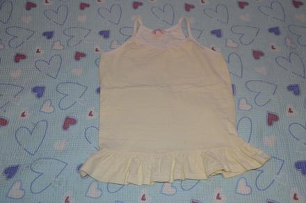 128 134 140 146 letní tílko s kanýrky, tunička, 140