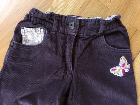 Hnědé manžestráky s regulací/vel.116/65cm, f&f,116