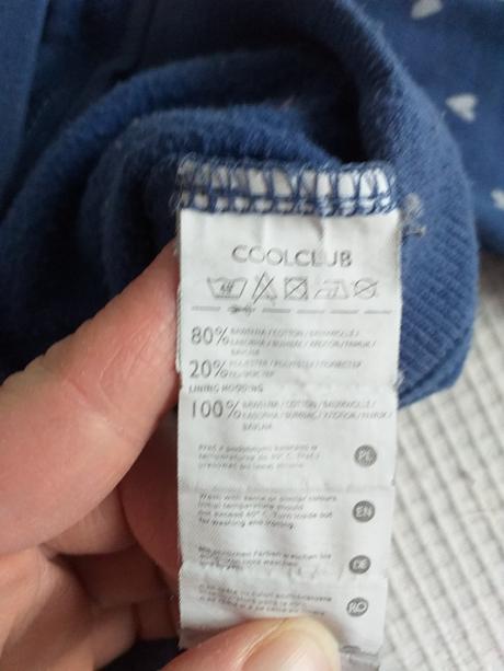 Teplá mikina s kapucí vel. 80 zn. cool club, coolclub,80