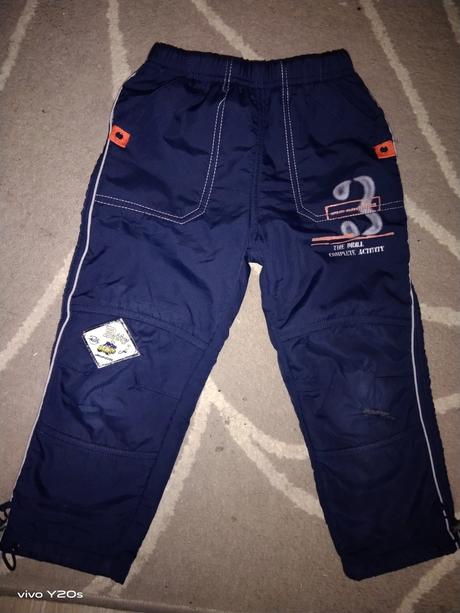 Šusťákové zateplené kalhoty, adams,98