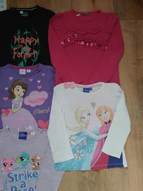 7 x tričko,tcm,faf,disney,lindex atd,vel 110/116, lindex,116