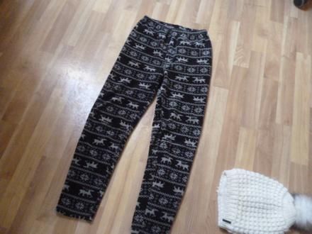 Vyteplené legíny vel. m-l pro maminy, m