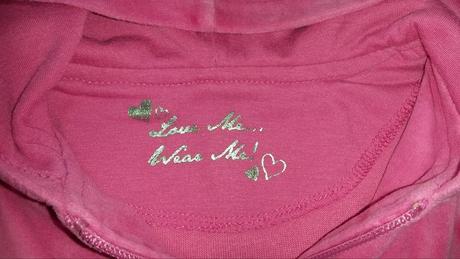 Růžová sametová mikina s kapucí vel. 104-110, 104