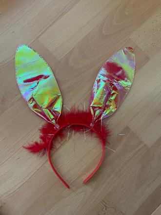 Karnevalová čelenka uši zajíce,