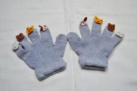 Rukavice pletené, 110