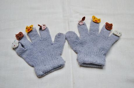 Rukavice pletené, 110