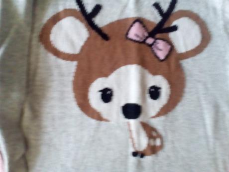 Svetřík se srnečkou, h&m,110