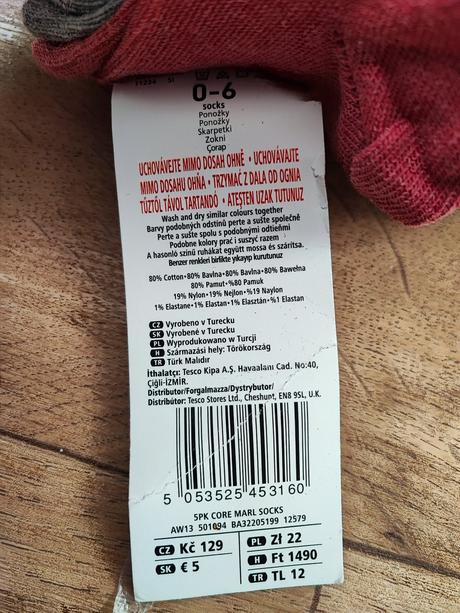 Ponožky 0-6 měsíců, f&f,18