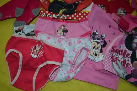 8 ks minnie punčoch,čepice,rukavice,kalhotky 2-3r., 86–98