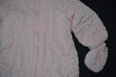 Kvalitní zimní kombinéza dívčí + rukav. 0-3 měs, early days,68