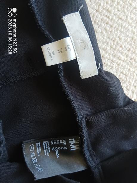 Kalhoty černé zn."h&m" vel."42", h&m,42