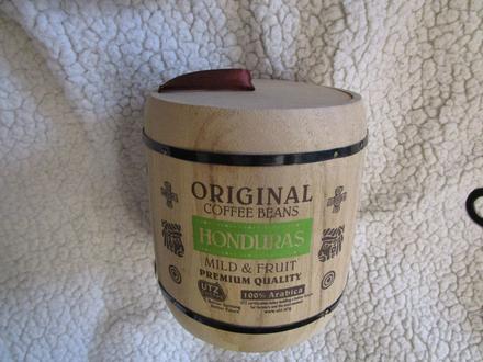 Orig. dřevěný soudek a kávu, jako nový, 