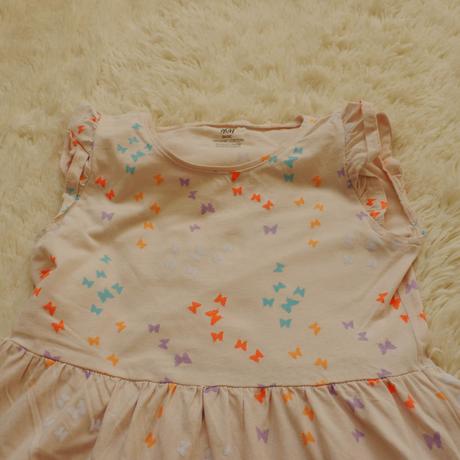 Ruzove saticky s malymi motylky 134/140, 134