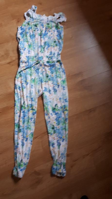 Veselý dívčí květovaný overal, h&m,134
